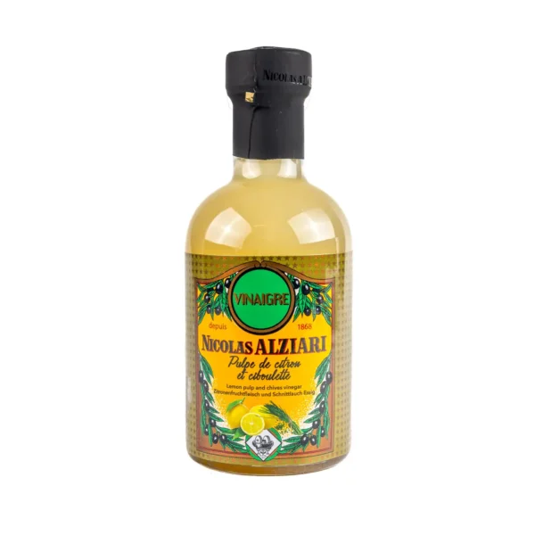 Lemon-chive vinegar 42% lemon, La Maison Alziari 200 ml