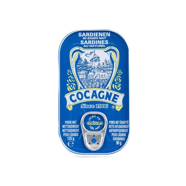 cocagne sardines in water 125g