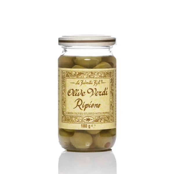 favorite green olive stuffed with paprika 180 g
