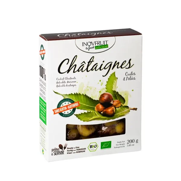 organic chestnuts, vacuum packed 200g en eco 201