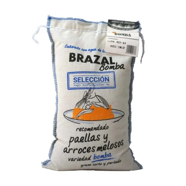 paellar rice bomba variety 1 kg cloth bag