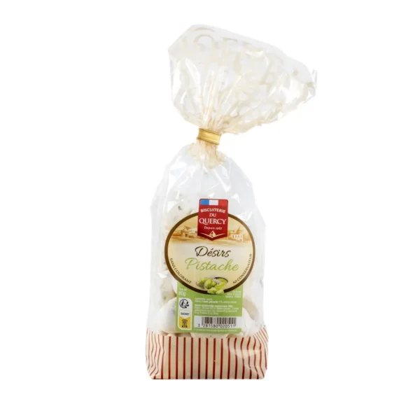 Mini meringue pistachio bag 80g