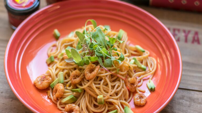 chili rökt paprika räkspaghetti
