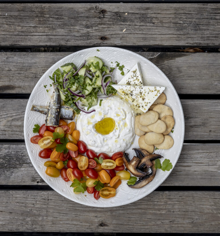 Greek evening meal for two