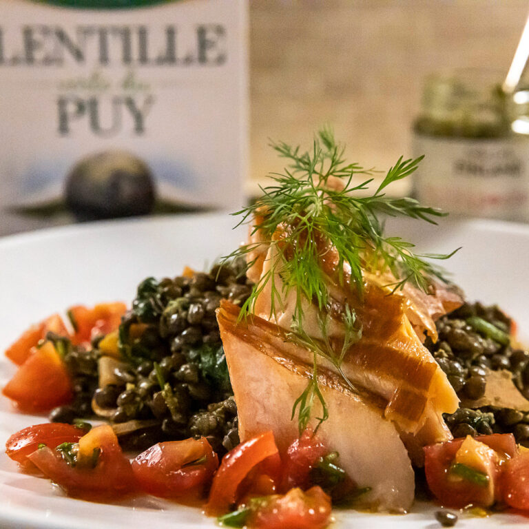 Rökt lax med dillpesto