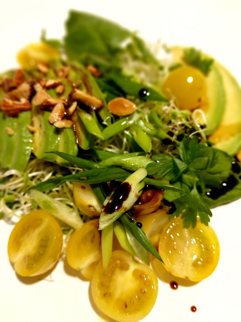 green spring salad
