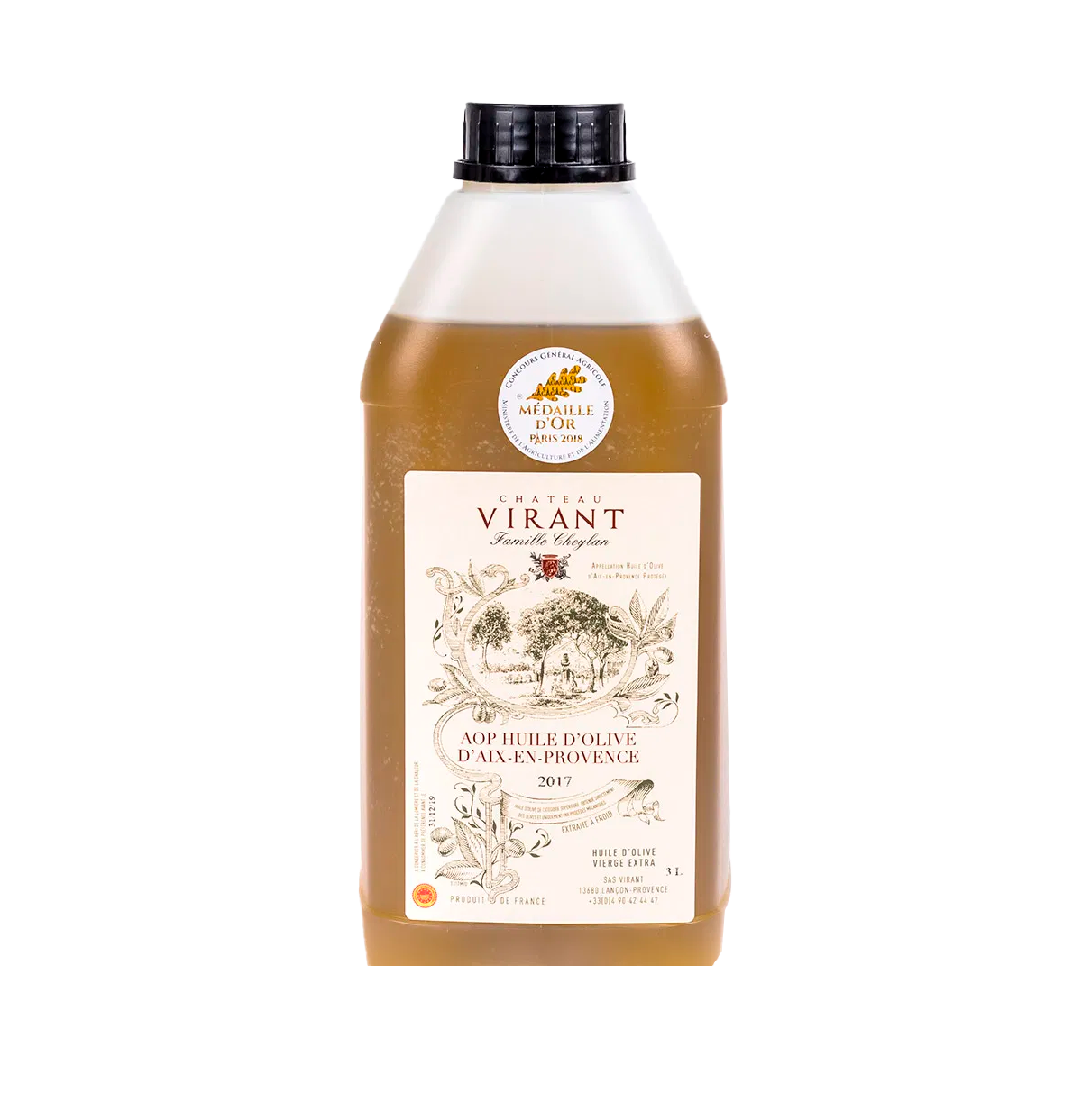 chateau virant aop Provence medium strong extra virgin olive oil 3l