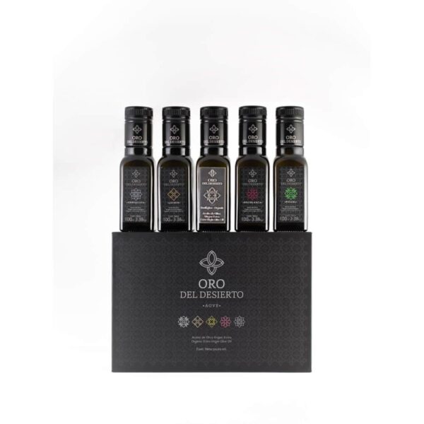 Oro del deserto organic tasting gift box 5x100 ml min