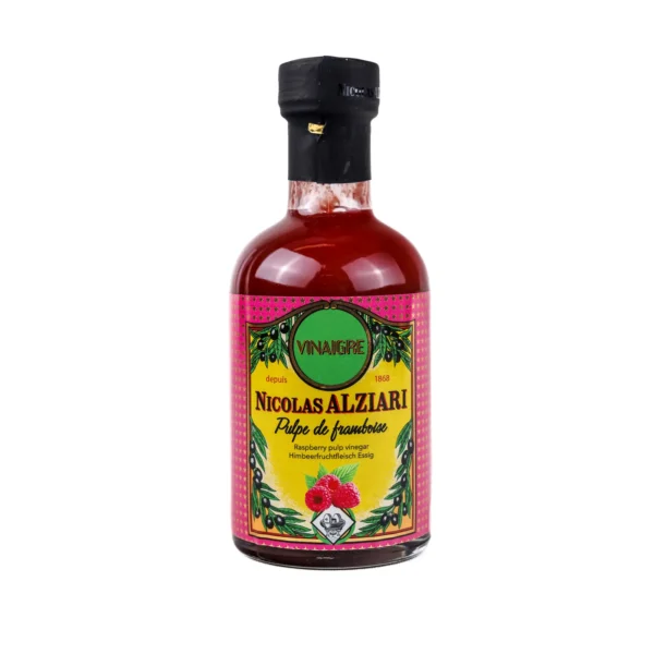 raspberry vinegar with 40 raspberries la maison alziari 200 ml